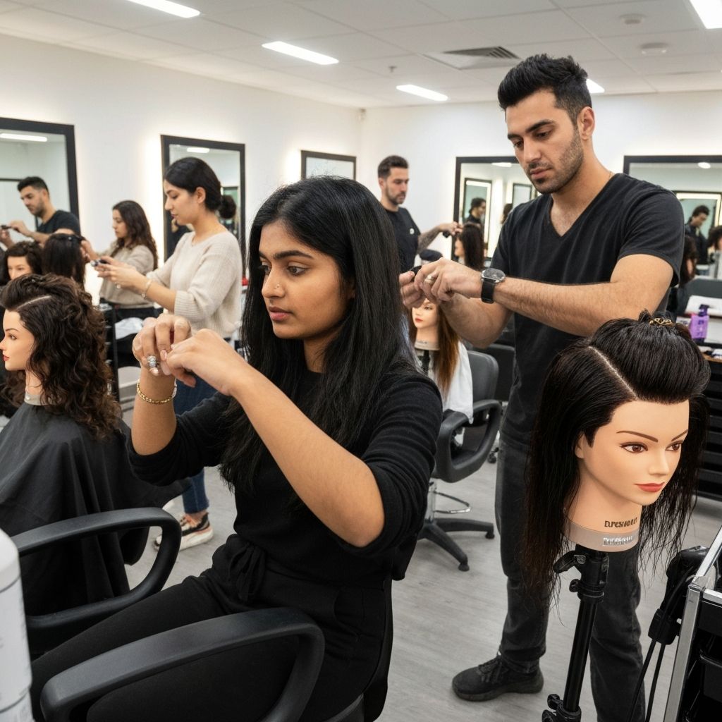 Beauty academy training class