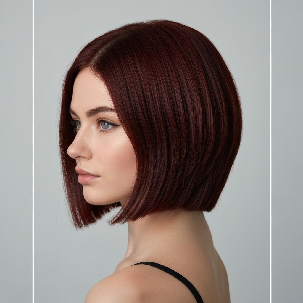 Modern short haircut with contemporary style